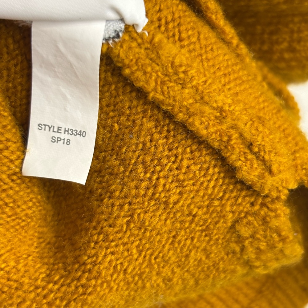 Madewell Mustard Ruffle Ruffle Bell Sleeve Boat
Neck Sweater Sweater Sz Medium - Picture 6 of 12